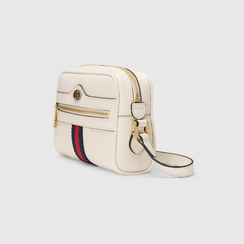 Medium - sized Women Gucci handbags for everyday useGucci Ophidia Leather Mini Bag White