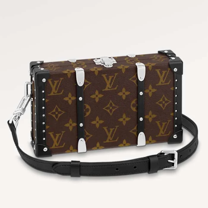 Louis Vuitton backpacks with a multi - pocket organization for functionalityLouis Vuitton LV Unisex Neo Wallet Trunk Black Brown Monogram Coated Canvas