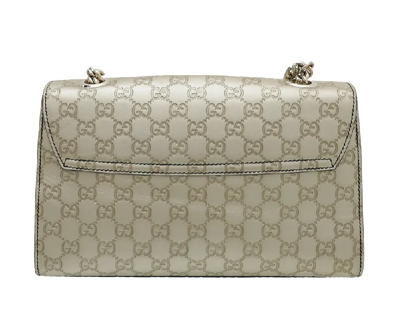 Ladies Gucci Dionysus bags with a star - shaped charmGucci Metallic Champaigne Guccissima Emily Medium Bag