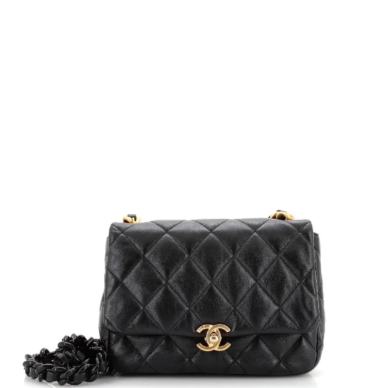 Gucci handbags for women with a beaded trimLacquered Metal CC Flap Bag Quilted Lambskin Small