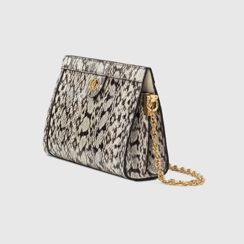 Gucci crossbody bags for women with adjustable leather strapsGucci Ophidia Small Snakeskin Shoulder Bag Grey