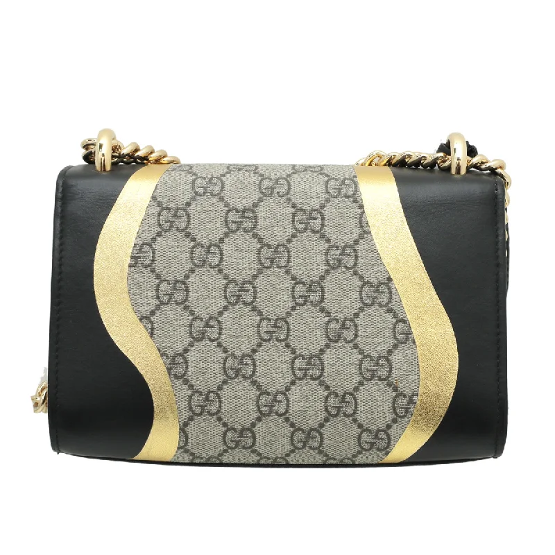 Ladies Gucci Dionysus bags with a detachable shoulder strapGucci Tricolor GG Padlock Small Bag