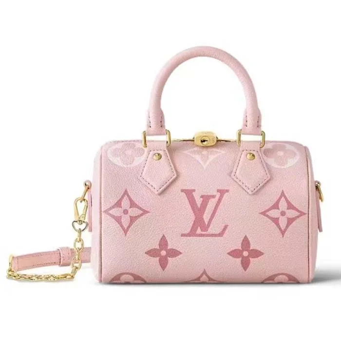 Louis Vuitton bags with a magnetic snap closure for easy accessLouis Vuitton LV Women Seedy Bandoulière 20 Pink Embossed Supple Cowhide Leather