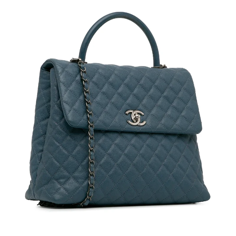 Chanel Medium Tote Bag for Office LadiesChanel Large Caviar Coco Top Handle Bag (nKdO2N)