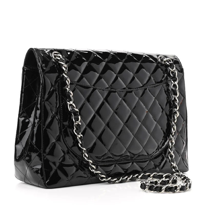 Chanel Black Handbag for Business MeetingsChanel Single Flap Quilted Patent Leather Bag