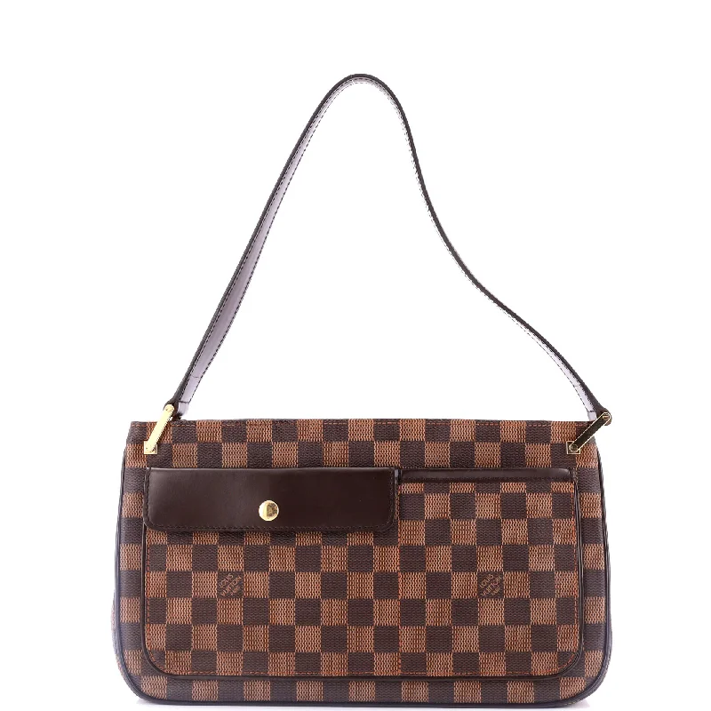 Stylish Christian Dior shoulder bags with a tassel - adorned zipperAubagne Bag Damier