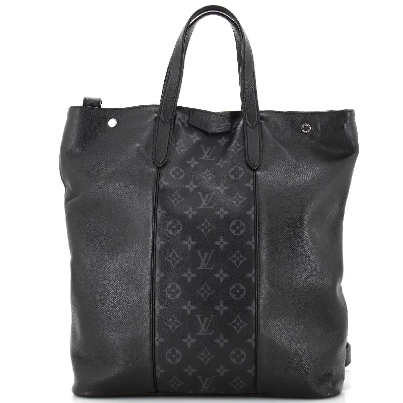 Christian Dior Saddle bags with a distressed leather finishCity Tote Monogram Taigarama