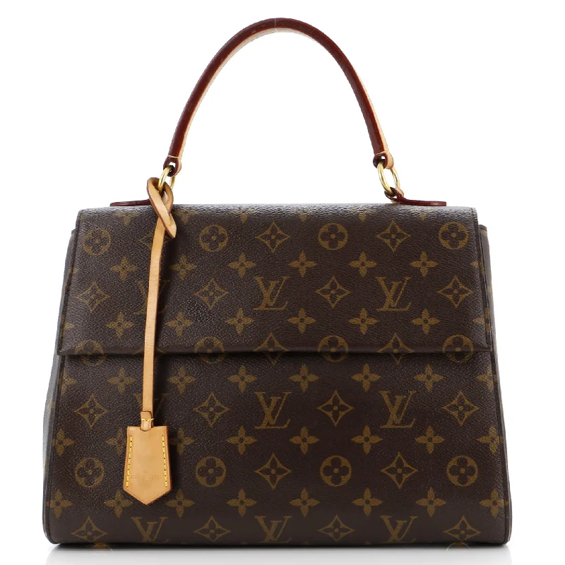 High - fashion Christian Dior bags with a geometric patternCluny Top Handle Bag Monogram Canvas MM