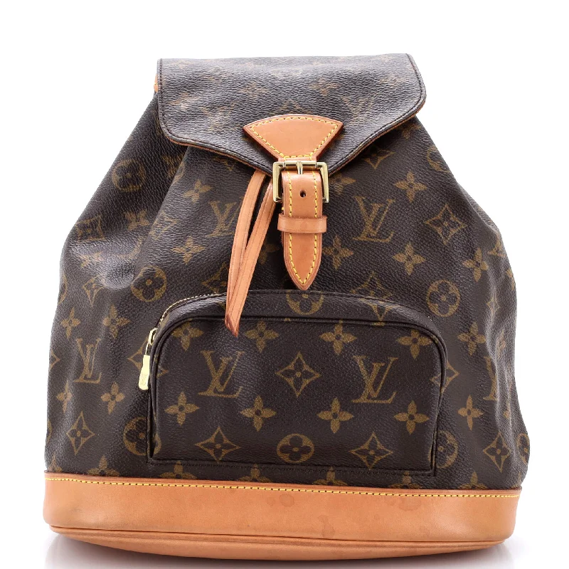 Christian Dior handbags with a removable shoulder strap for versatilityVintage Montsouris Backpack Monogram Canvas MM